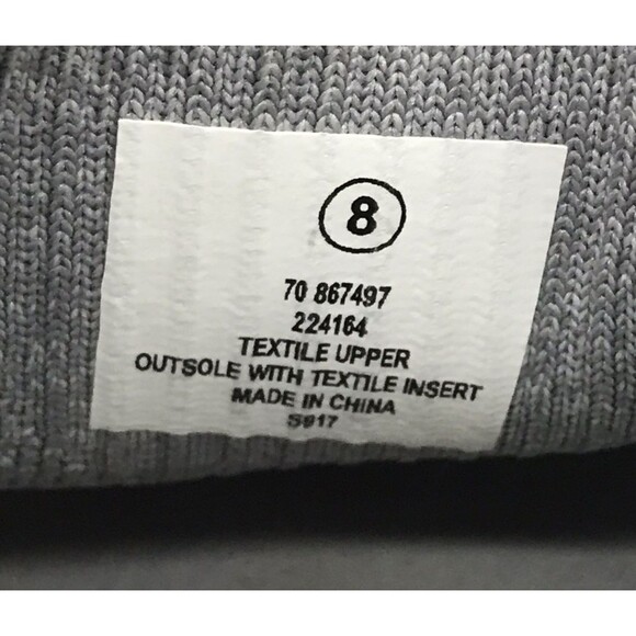 Tommy Bahama Knit Slip On Sneakers Women's 8 Light Gray Pull On Jogger Loafers - Picture 9 of 9